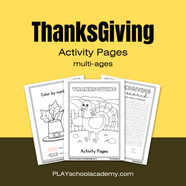 Thanksgiving Activity Pages