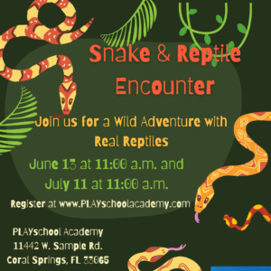 Reptile Encounter | Friday, June 13th at 11AM | Ages 3-15